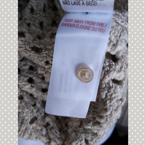 ROXY open weave button down crop sweater - Picture 6 of 6